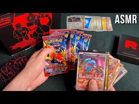 ASMR | Huge Pokémon Pack Opening! 🔴⚪️ (card tapping + whispers)