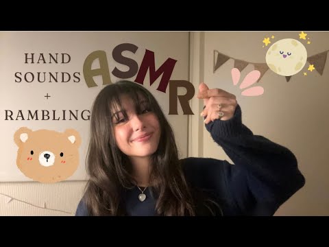 ASMR Lofi dry hand sounds + rambling + mouth sounds…