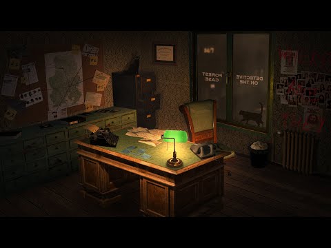 Relax in the Detective's Office | ASMR Ambience