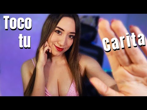 ASMR Tocando tu CARITA hasta que te DUERMES Mouth Sounds ricos para ti ASMR en ESPAÑOL