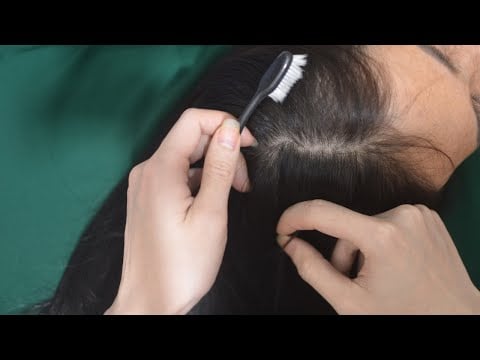 ASMR Scalp Scratching, Relaxing Head Scratch With Toothbrush, Hair Tingly For Relaxation