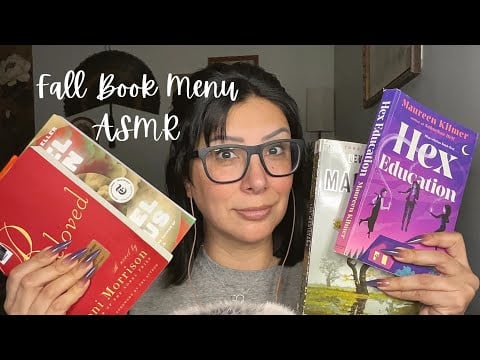 Fall Book Menu, Multi Genre Autumnal Reading 📖 ASMR 