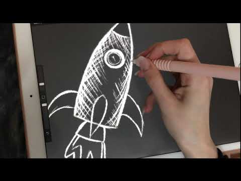 ASMR - Drawing in Procreate - iPad Writing Sounds - Whispers