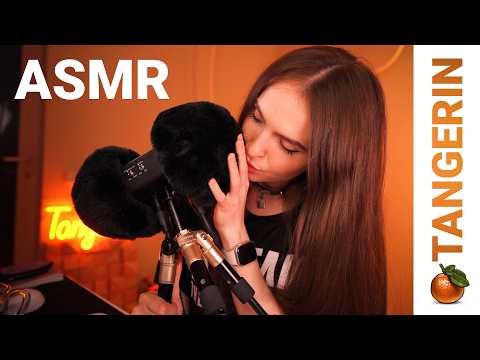 ASMR Whispering, Purring & Echo Mic Scratching for Deep Relaxation | Tangerin