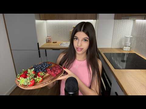 4K | Berry Eating ASMR 🍓 Juicy Sounds for Relaxation