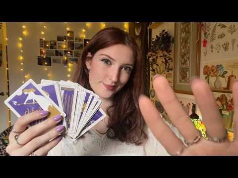 Tarot card pulling, fast reiki, crystal work (no talking + no mouth sounds) ASMR 