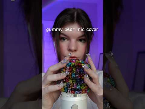 gummy bear mic cover 🧸🍭 #asmr