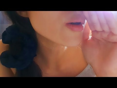 ASMR Left To Right Ear Blowing 🌙 ear to ear whispering, binaural sound, lens fogging, sleep,sniffing
