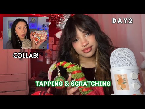 ASMR Assorted Christmas Tapping! ft. @ASMRJADE  Day 2 Christmas Collab mouth sounds