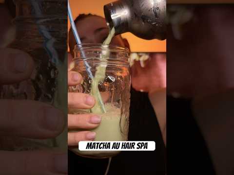 Matcha au hairspa #asmrfrançais #asmrroleplay #relax #hairspa #matcha