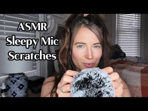 ASMR - Fluffy Mic Scratches -Brain Melting -Soft Whispers (For Sleep)