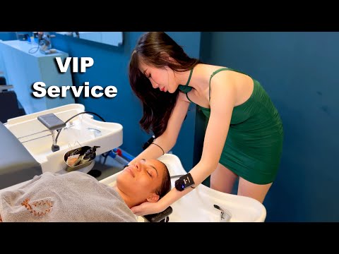 ASMR: Full Service at the Vietnamese VIP Barbershop (Neck, Head, Leg Massage, Ear Cleaning, Shampoo)