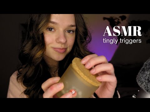 ASMR 10 minutes of tingly triggers | (rhythmic) tapping, lid sounds and more