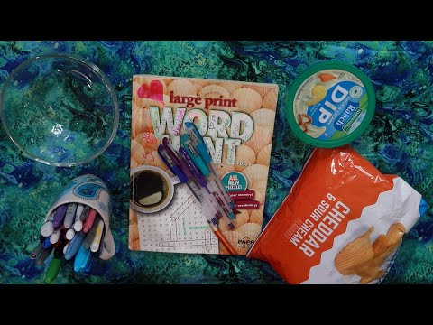 Fizzy Drinks Word Hunt | Chips & Hidden Valley Ranch Dip ASMR Eating Sounds