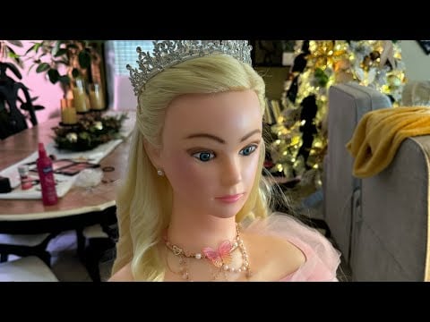 Glinda from Wicked Hairstyle | ASMR | hairstyling - Ariana Grande as Glinda - Finishing Touches