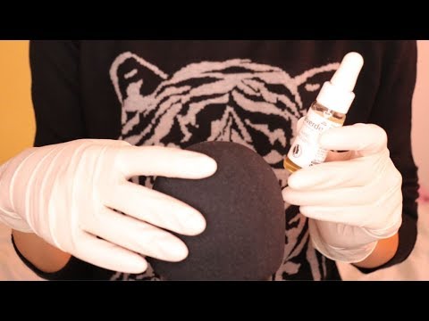 ASMR | Tight LATEX GLOVES | Oil and Lotion Sounds | No Talking | Binaural Sounds