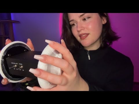 ASMR 3Dio Testing (oil ear massage, brushing, plastic crinkling, cupping)