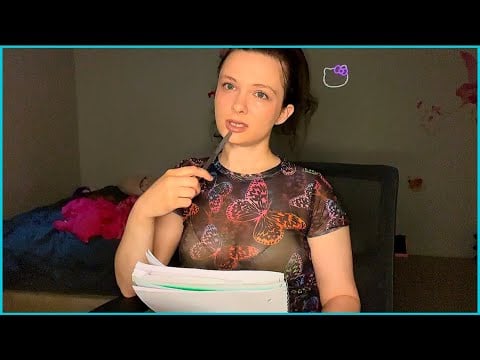ASMR Asking You VERY PERSONAL Questions 📖 ✍️ 