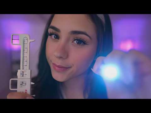 ASMR Face Exam | Light Triggers, Face Measuring & Touching✨