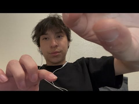 ASMR | plucking negative energy 