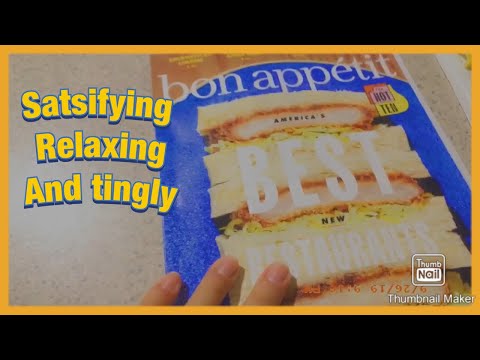 ASMR- Magazine page flipping *no talking*