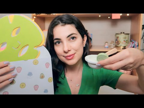 ASMR: SKINCARE DE MADEIRA NA SUA CARA DE PAU | Sweet Carol