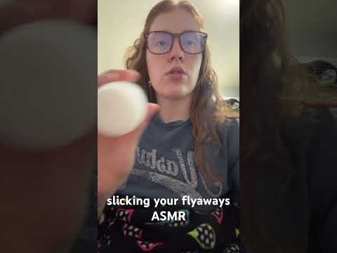 ASMR Fixing your Hair #asmr #asmrsounds #lofi #hair #slickback