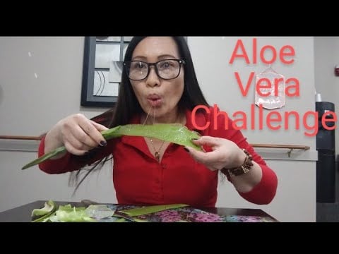 EATING ALOE VERA CHALLENGE,Igorota Life in America Denver Colorado  🇺🇸