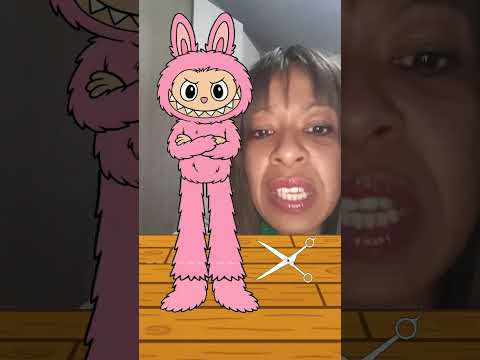 ASMR ESSE LABUBU ROSA LINDO #short