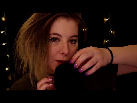 ASMR | slow mic cover scratching & whispering - Blue Yeti