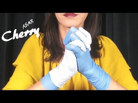 【ASMR】Tight Latex Gloves Layering (no talking) 타이트한 라텍스장갑 레이어링 / XSゴム手袋を２枚重ねてハンドムーブ