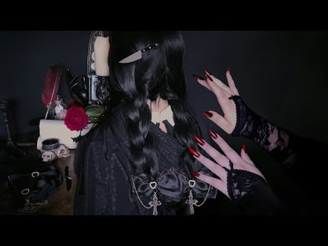 Morticia Does Wednesday's Hair ASMR (Gently Soft Spoken / Tingly Hair Play)