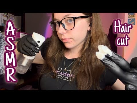 ASMR Giving you a haircut 
