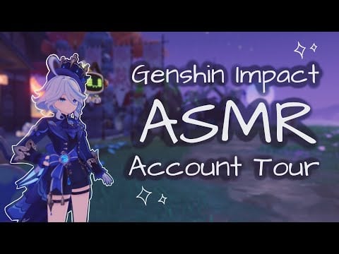 [ASMR] my first ASMR video | whispered genshin account tour | day one player