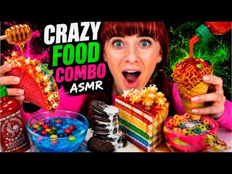 ASMR Crazy Food Combo Eating Sounds Mukbang