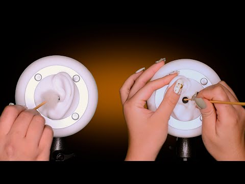 [ASMR] Insomniac twin sisters clean your ears. (No Talking / Sub)