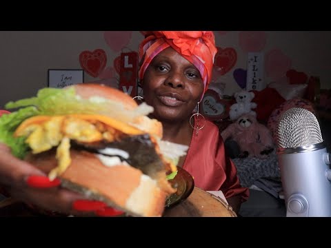 MY DAUGHTER MADE SLICE BREAD FOR OUR SALMON ASMR EATING SOUNDS