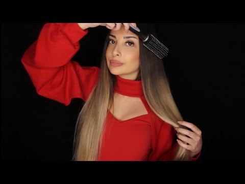 TÜRKÇE ASMR | Soft Ağız Sesleri Eşliğinde Saç Bakımı ve Saç Tarama | RAHAT UYKU