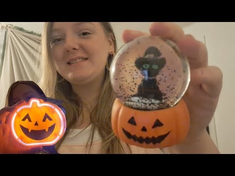ASMR- Dollar Tree Haul- Halloween Decor, Crafts, and Candy 🎃 Lofi with Ramblimg Show and Tell