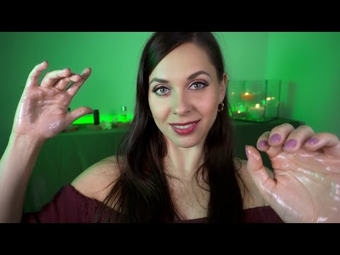 ASMR oil massage whispering