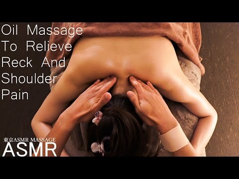 ASMR 肩こりを起こす筋肉をマッサージでリラックスさせました