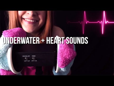 My Heartbeat Underwater + Ear Cupping & Water Sounds [ASMR]