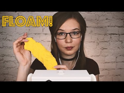 Floam on Your Ears | Sticky Fingers, Whisper, Tapping, Ear Touching | Binaural HD ASMR