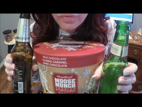 ASMR Going Through Empties 16. Gum Chewing & Close Whisper