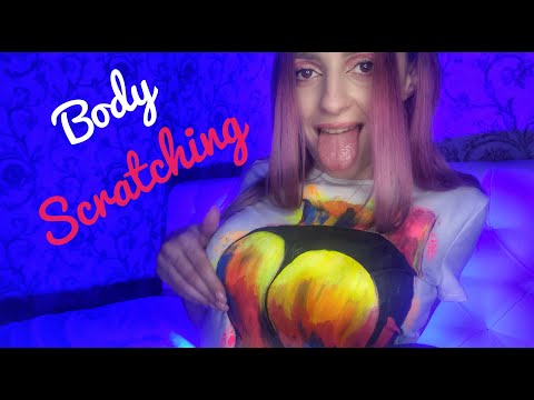 ASMR body scratching 💞 shirt scratching