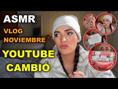 ASMR VLOG NOVEMBER  ( eating Christmas cakes , nostalgia , decoración Thanksgiving )
