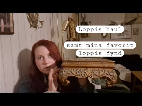 ASMR på Svenska - Loppis haul och visar min favorit loppis fynd. Mouth sounds och tapping.