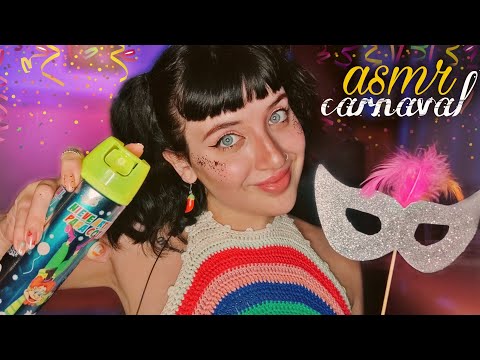 ASMR CARNAVALERO | Espuma, muchos sonidos cosquillosos, y visual♥