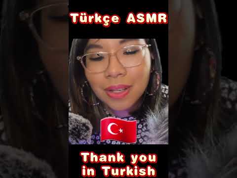 ASMR Whispering Thank You in Turkish ♥ 🇹🇷 Fısıltısı Türkçe Teşekkür ederim