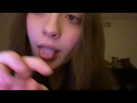 lofi asmr ~ experimental lens licking & tongue fluttering 👅